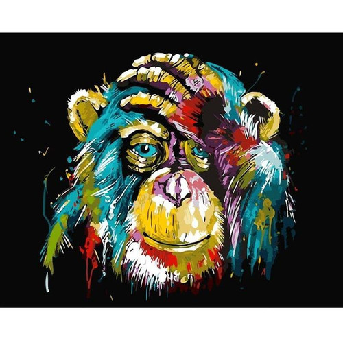 Colorful Monkey - DIY Painting By Numbers Kits