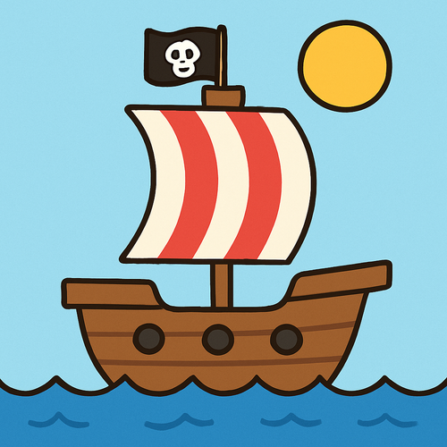 Adventurous Pirate Ship - DIY Painting By Numbers Kit Adventurous Pirate Ship - DIY Painting By Numbers Kit