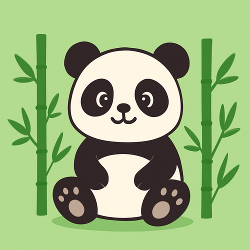 Gentle Panda Playground - DIY Painting By Numbers Kit