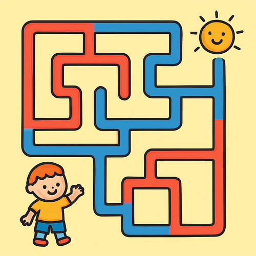 Merry Maze Challenge - DIY Painting By Numbers Kit Merry Maze Challenge - DIY Painting By Numbers Kit