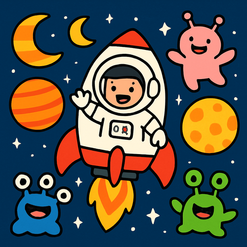 Space Explorer Galaxy Quest - DIY Painting By Numbers Kit