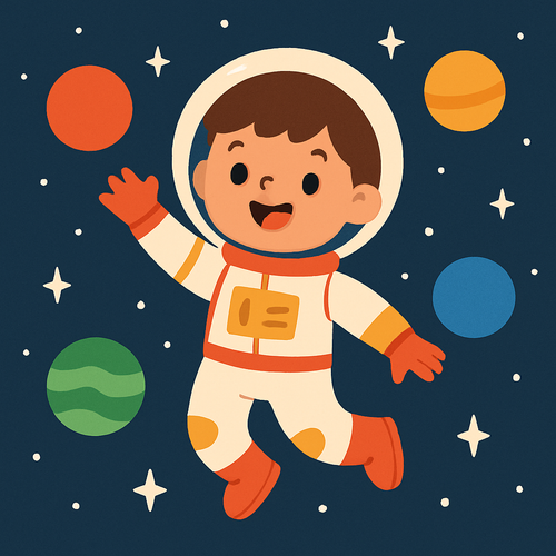 Galactic Adventure Space Explorer - DIY Painting By Numbers Kit Galactic Adventure Space Explorer - DIY Painting By Numbers Kit