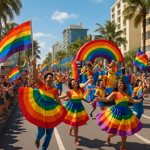 Pride Parade - Tel Aviv, Israel - DIY Painting By Numbers Kit