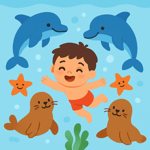 Ocean Friends - DIY Painting By Numbers Kit Ocean Friends - DIY Painting By Numbers Kit