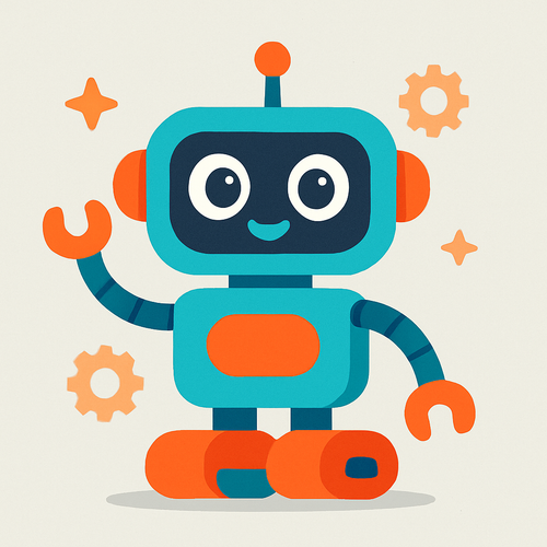 Curious Little Robot - DIY Painting By Numbers Kit