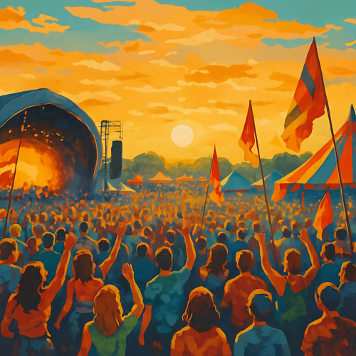 Glastonbury Festival - England - DIY Painting By Numbers Kit