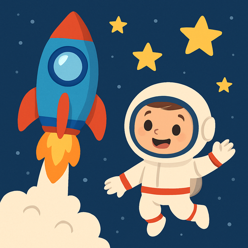 Space Explorer Rockets - DIY Painting By Numbers Kit Space Explorer Rockets - DIY Painting By Numbers Kit