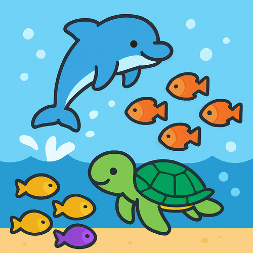 Ocean Life Adventure - DIY Painting By Numbers Kit