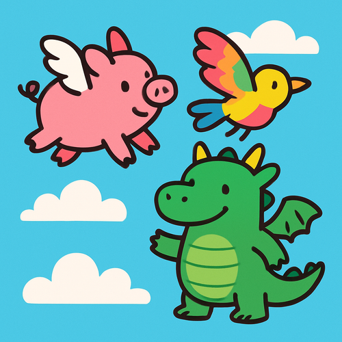Fantasy Animal Friends - DIY Painting By Numbers Kit Fantasy Animal Friends - DIY Painting By Numbers Kit