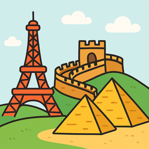 World Landmarks Adventure - DIY Painting By Numbers Kit