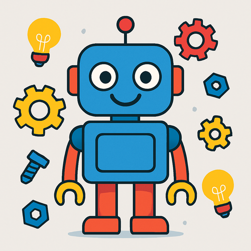 Friendly Robot Invention Lab - DIY Painting By Numbers Kit