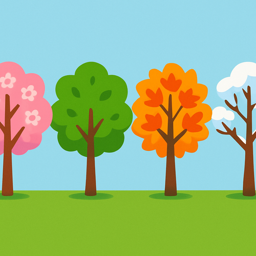 Seasonal Trees - DIY Painting By Numbers Kit Seasonal Trees - DIY Painting By Numbers Kit