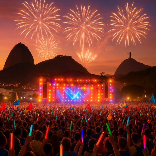 Rio de Janeiro Rock in Rio Festival - Brazil - DIY Painting By Numbers Kit Rio de Janeiro Rock in Rio Festival - Brazil - DIY Painting By Numbers Kit
