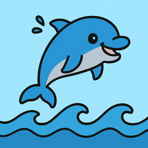 Curious Dolphin Ocean Scene - DIY Painting By Numbers Kit Curious Dolphin Ocean Scene - DIY Painting By Numbers Kit
