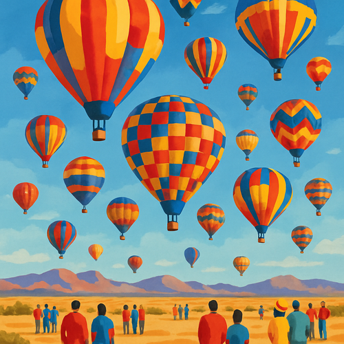 International Balloon Festival - New Mexico, USA - DIY Painting By Numbers Kit International Balloon Festival - New Mexico, USA - DIY Painting By Numbers Kit