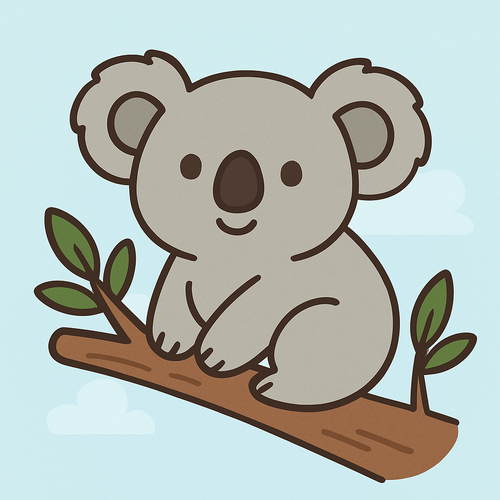 Curious Koala - DIY Painting By Numbers Kit Curious Koala - DIY Painting By Numbers Kit