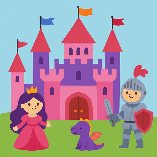 Royal Castle Adventure - DIY Painting By Numbers Kit