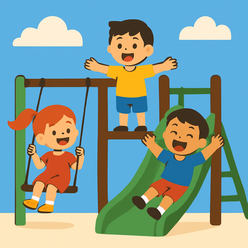 Jolly Jungle Gym - DIY Painting By Numbers Kit Jolly Jungle Gym - DIY Painting By Numbers Kit
