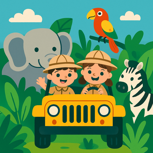 Jungle Safari Jeep Adventure - DIY Painting By Numbers Kit Jungle Safari Jeep Adventure - DIY Painting By Numbers Kit