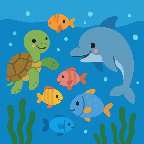 Ocean Life Wonders - DIY Painting By Numbers Kit