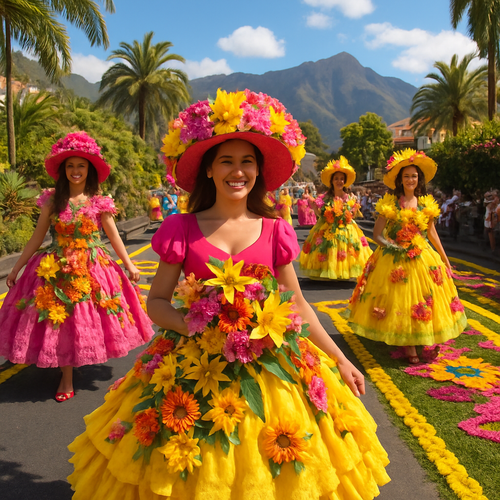 Madeira Flower Festival - Portugal - DIY Painting By Numbers Kit