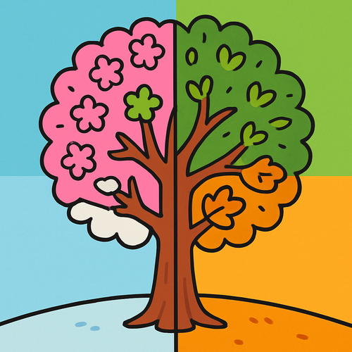 Seasonal Tree Celebration - DIY Painting By Numbers Kit Seasonal Tree Celebration - DIY Painting By Numbers Kit