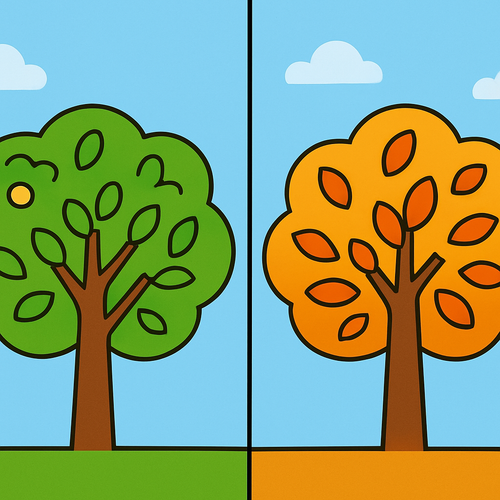 Seasonal Tree Changes - DIY Painting By Numbers Kit