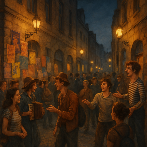 Edinburgh Festival Fringe - United Kingdom - DIY Painting By Numbers Kit Edinburgh Festival Fringe - United Kingdom - DIY Painting By Numbers Kit