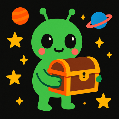 Space Treasure Hunt - DIY Painting By Numbers Kit Space Treasure Hunt - DIY Painting By Numbers Kit