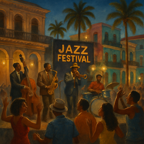 Festival Internacional de Jazz de Havana - Cuba - DIY Painting By Numbers Kit Festival Internacional de Jazz de Havana - Cuba - DIY Painting By Numbers Kit
