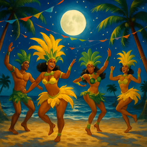 White Nights Carnival - Brazil - DIY Painting By Numbers Kit White Nights Carnival - Brazil - DIY Painting By Numbers Kit