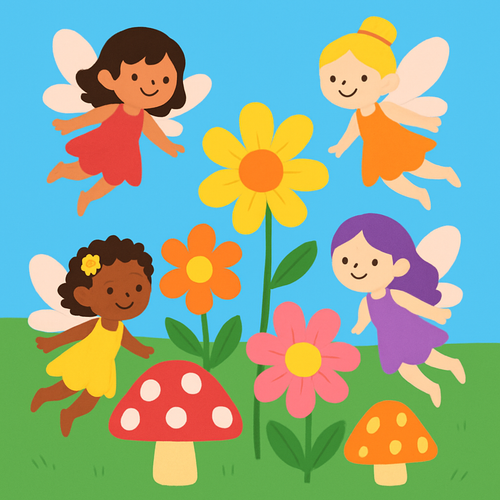 Enchanted Fairy Garden with Mystical Creatures - DIY Painting By Numbers Kit Enchanted Fairy Garden with Mystical Creatures - DIY Painting By Numbers Kit