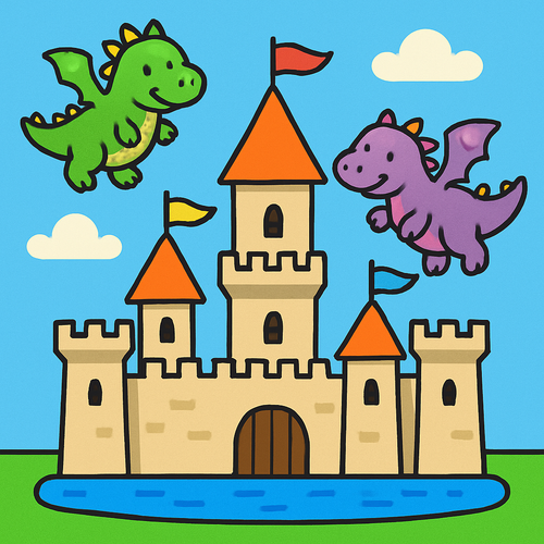 Fantasy Castle Adventure - DIY Painting By Numbers Kit