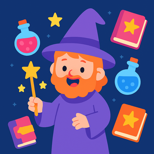 Magical Wizard School - DIY Painting By Numbers Kit