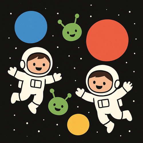 Outer Space Explorers - DIY Painting By Numbers Kit