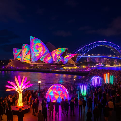 Vivid Sydney Festival - Australia - DIY Painting By Numbers Kit