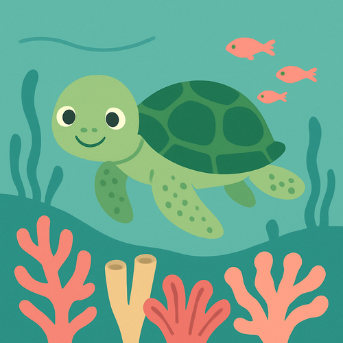 Underwater Turtle Voyage - DIY Painting By Numbers Kit Underwater Turtle Voyage - DIY Painting By Numbers Kit