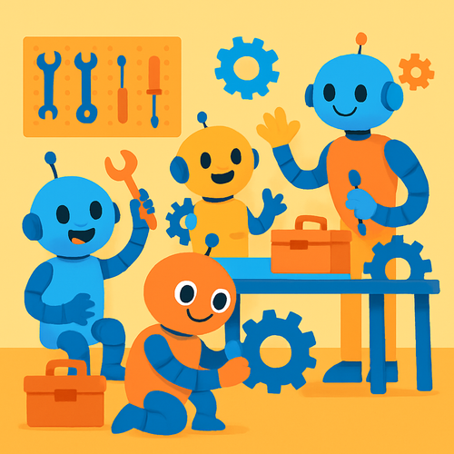 Happy Robot Workshop - DIY Painting By Numbers Kit