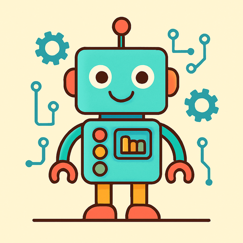 Curious Robot Buddy - DIY Painting By Numbers Kit