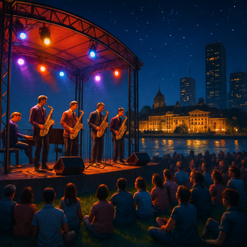 Baku Jazz Festival - Azerbaijan - DIY Painting By Numbers Kit Baku Jazz Festival - Azerbaijan - DIY Painting By Numbers Kit