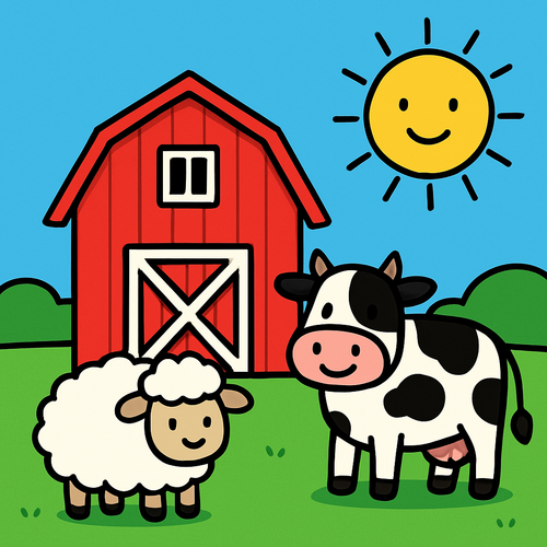 Happy Farm Life - DIY Painting By Numbers Kit
