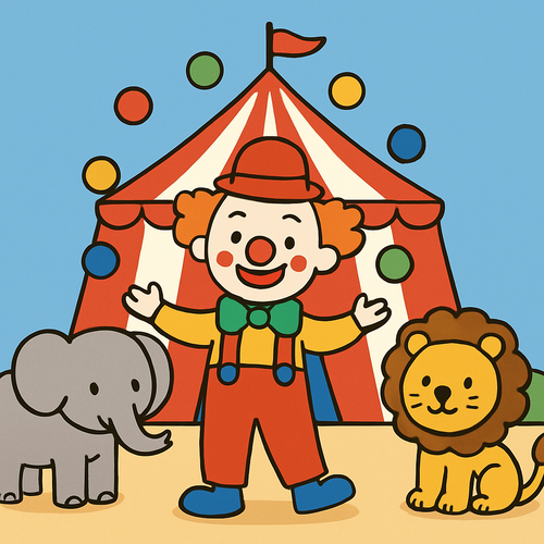 Cheerful Circus Show - DIY Painting By Numbers Kit