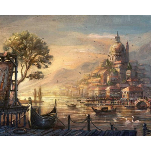 A Beautiful Lost City - DIY Painting By Numbers Kit