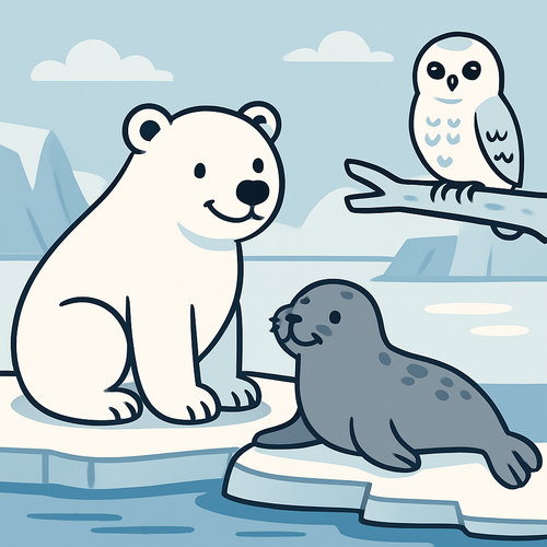 Adventurous Arctic Animals - DIY Painting By Numbers Kit