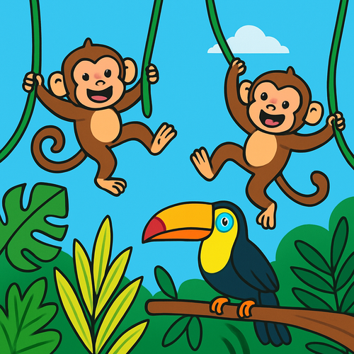 Island Jungle Expedition - DIY Painting By Numbers Kit