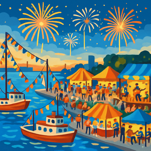 Harbor Festival - Sweden - DIY Painting By Numbers Kit