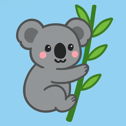 Cheerful Cuddly Koala - DIY Painting By Numbers Kit