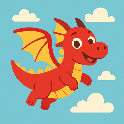 Fantasy Flying Dragon - DIY Painting By Numbers Kit