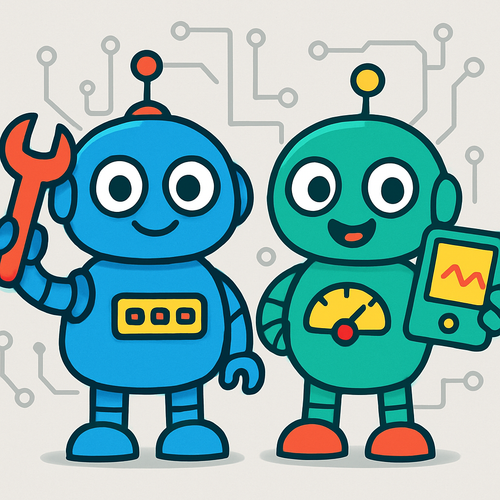 Futuristic Robots with Colorful Gadgets - DIY Painting By Numbers Kit