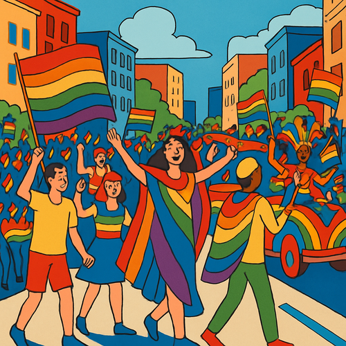 Pride Parade - Toronto, Canada - DIY Painting By Numbers Kit